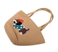 MUCKLILY Large Capacity Cotton Rope Shoulder Bag Tote for Women | Lightweight Single Shoulder Style, Natural Versatile Design, Urban Commuting and Daily Casual Use, 2025 Trend