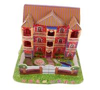 MUCKLILY Large Japanese Style Paper Villa for Ancestral Worship Realistic Design for Traditional Ceremonies for Ghost Festival Offerings