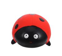 MUCKLILY Latex Ladybug Squeaky Pet for Puppies and Small Dogs, Tough Chew Figurine for Teething and Interactive Play, Red Sturdy Latex Material for Aggressive Chewers