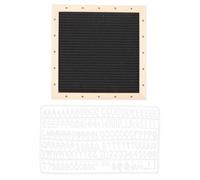 MUCKLILY LED Message Board Felt Board with Premium Wood Material Creative Design Multifunctional Leave Messages for Christmas House Decorations