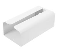MUCKLILY Magnetic Metal Tissue Box Cover with Smooth Polished Surface for Kitchen Refrigerator and Office Carbon Steel Holder for Paper Towels Multipurpose Tissue Container Organizer