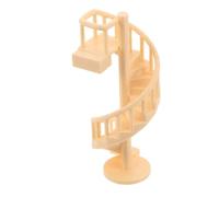 MUCKLILY Magnetic Staircase Climber for Jumping Spider Enclosure Multi-level Spiral Stairs with Hideout Beige Terrarium Decor