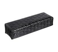 MUCKLILY Manicure Hand Rest Cushion Nail Arm Support Pillow for Nail Art Beauty Salon Training Personal Use Soft Rectangular Black for Comfortable