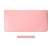 MUCKLILY Manicure Nail Table Mat 70X35Cm PU Dual-Color Light Pink Sky Blue with Storage Strap, Foldable Nail Art Cushion for Technician Supplies and Salon Use