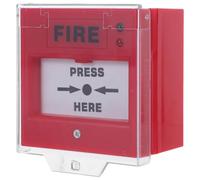 MUCKLILY Manual Emergency Stop Button for Fire Warning System Reliable and Effortless Operation, Plastic Material, Suitable for Commercial Emergency Alarm Systems and Home Safety