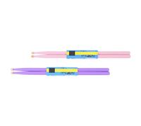 MUCKLILY Maple Drumsticks 2 Pairs Purple Lightweight Wooden Drumsticks with Comfortable Grip for Musicians Practicing Drums