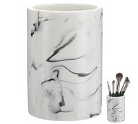 MUCKLILY Marbling Gargle Cup Toothbrush Mug Bathroom Rinse Cup White Marble Pattern Creative Home Use Mouthwash