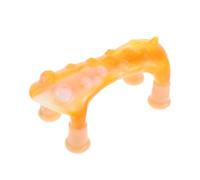 MUCKLILY Massage Roller Ball Manual Trigger Point Massager Dog Shaped Plastic Steel Orange for Home Office Precise Massage