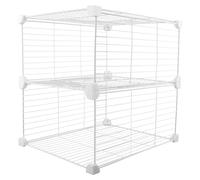 MUCKLILY Metal Freezer Shelf Divider Rack 30X37X36Cm Chest Freezer Organizer Basket with Wire Partition for Refrigerator Storage for Kitchen and Pantry