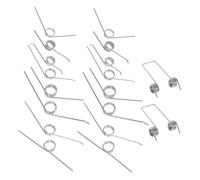 MUCKLILY Metal Torsional Springs 18pcs for Trash Can Lid Replacement Ensuring Seamless Opening and Closing Includes 9 Styles and 2pcs Per Compatible with Flipping-top Garbage Bucket