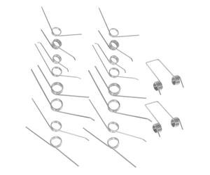 MUCKLILY Metal Torsional Springs 18pcs for Trash Can Lid Replacement Ensuring Seamless Opening and Closing Includes 9 Styles and 2pcs Per Compatible with Flipping-top Garbage Bucket