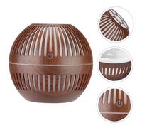 MUCKLILY Mini Desktop Aroma Diffuser Hollowed Wood Grain Design Ultrasonic Essential Oil Diffuser for Home Office Relaxation with Quiet Operation Use Birthday