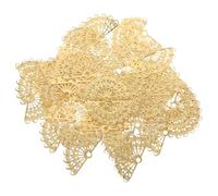 MUCKLILY Mini Fan Charms Resistant to Deformation, for Creative DIY Projects 200pcs Fan Brooch Pendant Components in Gold Iron with Hollow Design for Jewellery Making and Scrapbooking
