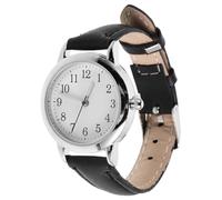 MUCKLILY Minimalist Dial Waterproof Women's Quartz Wristwatch with Comfortable Pu Strap and Accurate Timekeeping, Elegant Round Black Metal Watch Suitable for Indoor and Outdoor Use