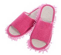 MUCKLILY Mop Slippers for Floor Cleaning Women Indoor Reusable Soft-bottom Cleaning Shoes Breathable House Slippers Suitable for Wooden and Tiled Floors