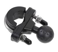MUCKLILY Motorcycle Phone Mount for Handlebars and Ski Poles with Firm Attachment, Abs and Metal Material, Precision Production, Ball Head Diameter 25mm, Suitable for Phone and Camera
