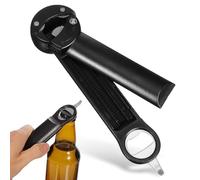 MUCKLILY Multifunctional Retractable Jar Opener Stainless Steel Can Opening Tool with Adjustable Lid Opener Non-Slip Grip for Elderly Convenient Magnetic Storage