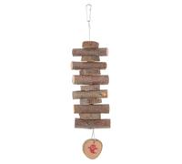 MUCKLILY Natural Wooden Chew for Small Animals like Chinchillas and Mice, Coffee Colour Molar Designed to Meet Natural Biting Needs and Promote Healthy Teeth for Rabbits and Hamsters