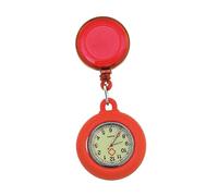 MUCKLILY Nursing Pocket Watch Telescopic Nurse Watch Craftsmanship Plastic Quartz Material Easy to Retract Design for Nurses Professional Medical Use Compact Size