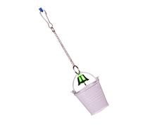 MUCKLILY Parrot Squirrel Food Cup Holder Cage Stand Easy to Install and Designed to Train Birds Feet and Beaks Suitable for Play and Cage Use with White Random Color