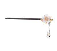 MUCKLILY Pearl Glazed Hairpin Vintage Hair Clips for Women Retro Ancient Chinese Hairpin Pearl Hair Gems for Ladies