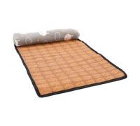 MUCKLILY Pet Summer Cooling Mat for Cats and Pets Lightweight Blue Polyester Linen Cat Cooling Pad Comfortable Breathable Easy to Move