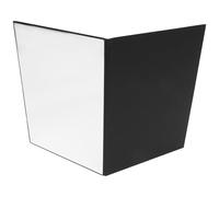 MUCKLILY Photography Reflector Board 3-in-1 A3 Folding Light Diffuser Reflective Panel Black White Silver for Food and Still Life Photo Studio Accessories