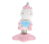 MUCKLILY Pink Car Cute Accessories Unicorn Shaking Head Ornament Decorative Desktop Toy Auto Adornment Decorations