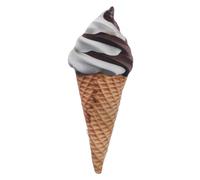 MUCKLILY Plush Stuffed Ice Cream Cone Soft 3d Ice Cream Decor Cartoon Cuddly Toy for Party Photo Prop Small Sofa Decoration