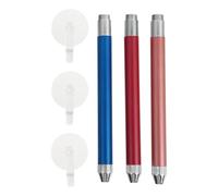 MUCKLILY Point Drill Wheel Pen for Handicrafts and Mobile Phone Decoration 3pcs with Bright Light and Alloy Material, Ergonomic Rhinestone Dotting Tool Random Color for Diamond Art