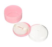 MUCKLILY Portable Loose Powder Puff Container with Lid Quick Dry Makeup Holder Made from Material for Application Body Face Use