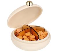 MUCKLILY Portable Sealed Pill Case with Compartments Moistureproof Travel Medicine Organizer for Outdoor and Home Use Lightweight Container with Tight Seal to Keep Pills Fresh and Secure