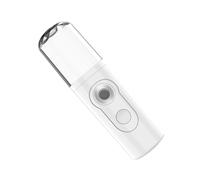 MUCKLILY Portable USB Rechargeable Nano Facial Humidifier Compact Lightweight Mist Sprayer for Deep Skin Hydration Water Replenishing Instrument for Home Travel Office White