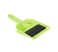 MUCKLILY Practical Mini Broom and Dustpan Cleaning Set for and Desktop Use Green Cleaning Tools for Hamsters Guinea Pigs and Caged Animals