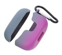 MUCKLILY Protective Hard Shell Case for Wireless Earbud Holder, Shockproof Frosted Gradient Cover in Grey Purple, Earbuds Travel Case for Women and Outdoor Use