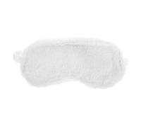 MUCKLILY Rabbit Hair Eye Mask for Sleep Soft Plush Design White Material for Travel Sleepover Relaxation at Night Comfortable Eye Cover for Women and Girls