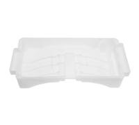 MUCKLILY Refrigerator Water Evaporation Tray, Fridge Drip Tray, Pp White 25x12x3.5cm, 9.84x4.72x1.38, for Refrigerator Compressor