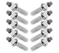 MUCKLILY Replaceable with Enhanced Grip Walking Stick Tips Tungsten Steel 10pcs Sturdy Metal Ends for Trekking Poles for Walking and Trekking Outdoor Adventures