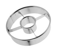 MUCKLILY Reusable Stainless Steel Doughnut Cutters Round Baking Mold for Cake Fondant DIY Home and Professional Use Easy to Use Unique Chic Shape