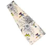 MUCKLILY Reusable Washable Adult Dinner Scarf Bib for Women, Portable Polyester Clothing Protector with Elegant Printed Design, Easy to Wear and Remove for Dining and Daily Use
