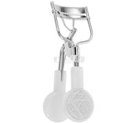 MUCKLILY Rhinestone Eyelash Curler Wide Mouth Comfortable Curling Tool for All Eye Shapes Safe and Easy to Use Glamorous Silver Lash Curler for Hooded Eyes and Travel