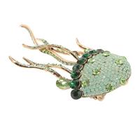 MUCKLILY Rhinestone Jellyfish Brooch Pin Sparkling Jellyfish Shape Versatile Decorative Accessory for Women Prom Jewelry and Costume Brooches Pins