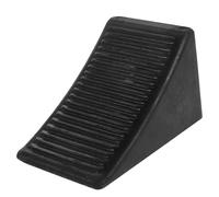 MUCKLILY Rubber Wheel Chocks for Cars and RVs, Portable Black Triangular Tire Stop Blocks 16x10x10cm, Anti-Slip Vehicle Parking Chock Blocks for Trailers and Campers