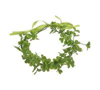 MUCKLILY Saint Patrick’s Day Shamrock Headband Green Floral Crown Fairy Headpiece ’ Shamrock Hair Accessory for St Paddy’s Party