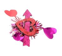 MUCKLILY Sequin Heart Hair Clips for Sparkly Valentine’S Day Hair Barrettes with Colorful Stripes Romantic Wedding Party for Little