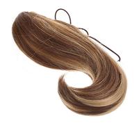 MUCKLILY Short Wavy Curly Ponytail Extension with Large Claw Clip Comfortable Synthetic Hairpiece for Women Natural Look Daily Wear Cosplay Party Hair Accessory