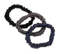 MUCKLILY Silk Hair Tie Bands Elastic Hair Ropes with Simple Design Practical and Stylish 3pcs for Women and Teens for Daily Decor and Dancing
