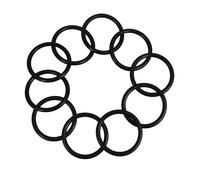 MUCKLILY Singing Bowl Rubber Rings O-ring Seal Pads 10pcs Black Circular Epdm Rubber Sound Bowl Gaskets Instruments Cushion to Prevent Leakage of Liquids or Gases