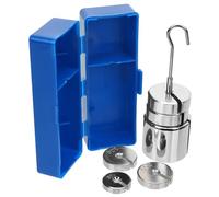 MUCKLILY Slotted Mass Set with Hanger 200G 50G 20G 10G Precision Mechanical Weights for Physics Experiments Classroom Science Teaching Balance Demonstrations