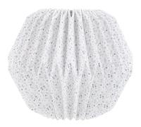 MUCKLILY Small Blue Floral Folding Origami Lampshade DIY Pumpkin Lantern Ceiling Light Shade E27 Socket Modern Geometric Lamp Cover for Hall and Living Room